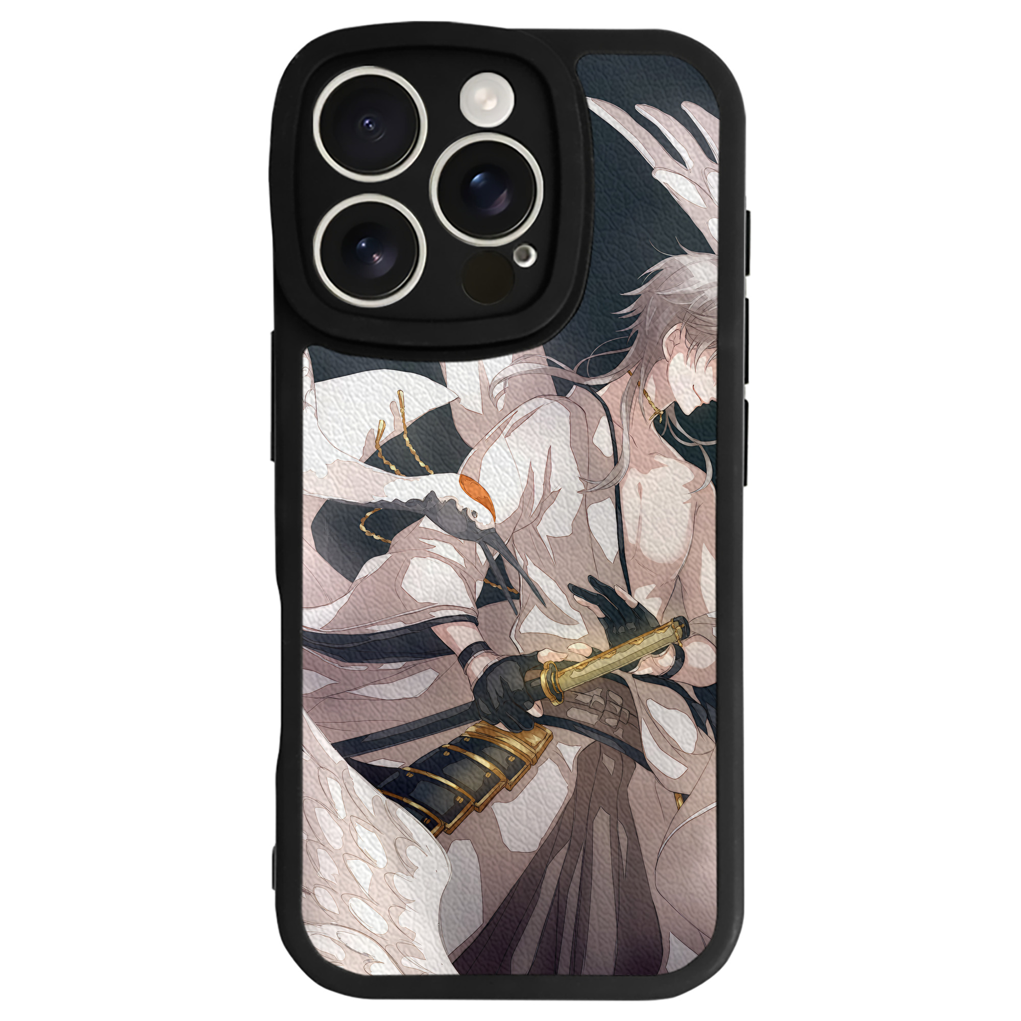 （画像用） 刀剣乱舞 Touken Ranbu 【iPhone 16シリーズ対応】シリコンスマホケース（レザー調） 材質：シリコン